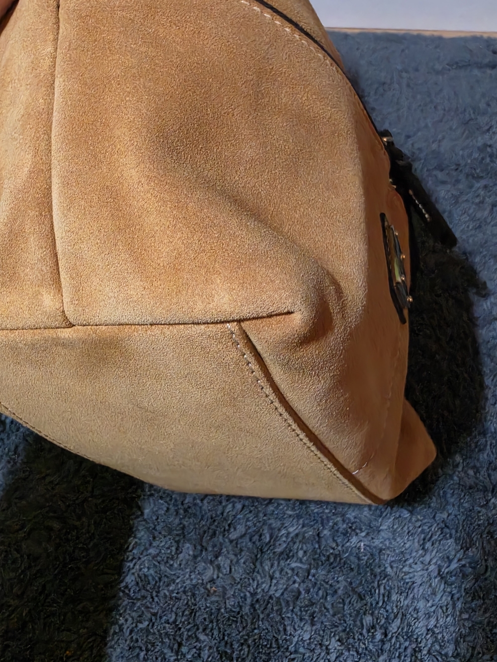 Dooney & Bourke Suede Hobo Bag - Picture 4 of 15